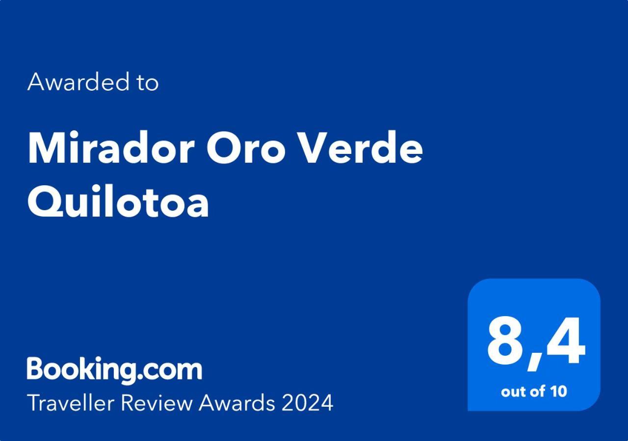 Mirador Oro Verde Quilotoa Zumbagua Buitenkant foto